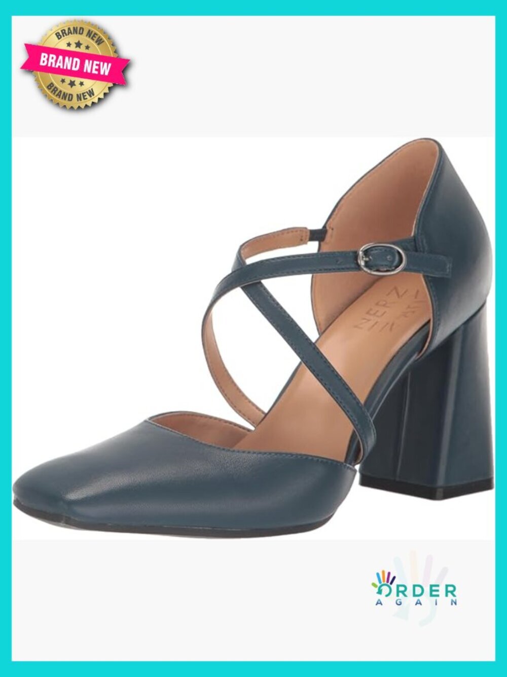 Crisscross Strappy Closed Toe Block Heel Pump Chunky Heeled Shoes Women's